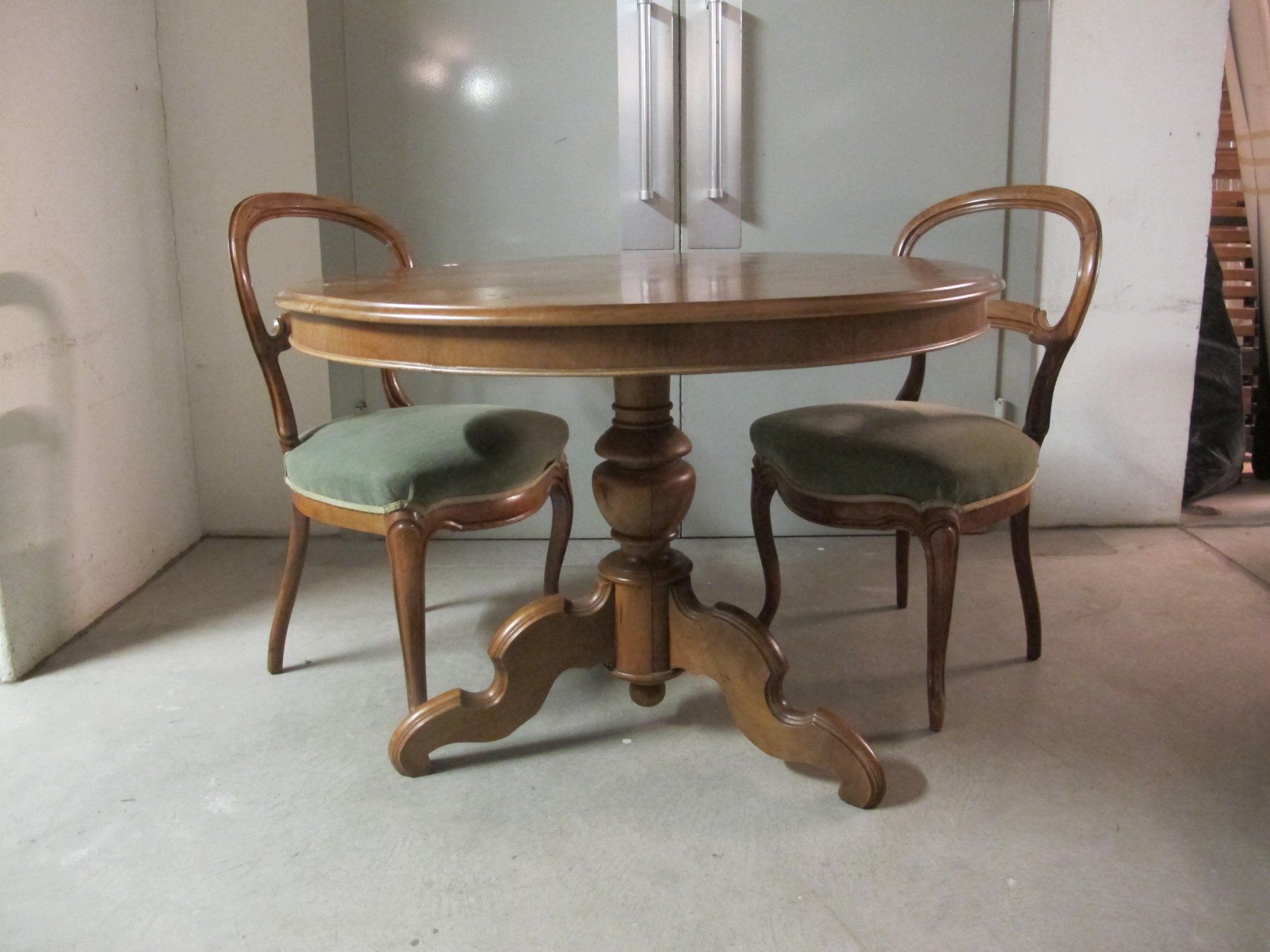 Set di tavolo e panche: Louis Philippe Tisch mit 6 Stühlen – Usato da Wettingen venduto da bar_9jgs 1
