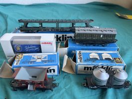 Märklin HO Eisenbahnwagen Konvolut guter Zustand