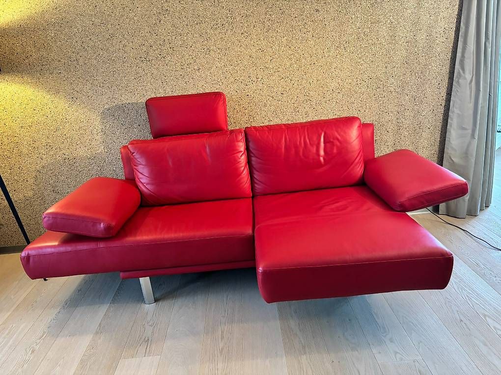 Divani: Leder Sofa mit Kopfstütze mit multifunktionalen Drehsitze – Usato da Rorschacherberg venduto da krebsli65 3