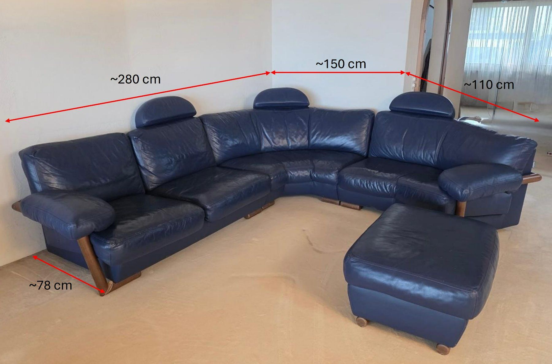Artanova Divani: > Ecksofa aus Leder – Usato da Stäfa venduto da OLT 1