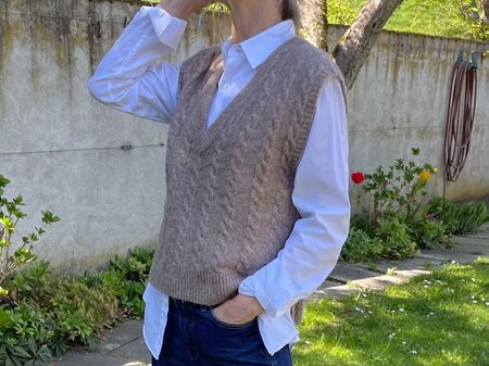 Cream Pullunder, Braun, Gr. S/M, perfekt für den Frühling!