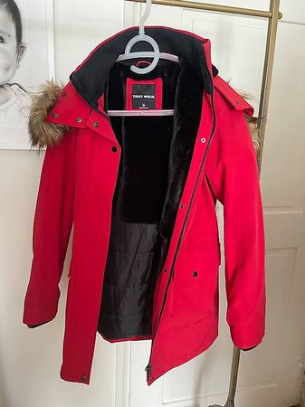 Winterjacke Parka Tally Weijl Damen Gr 36 Rot