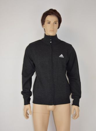 adidas Herren Strickjacke Cardigan/Schurwoll/dunk.grau/Gr.XS