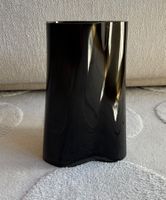 Vintage designer Vase, schwarz, geschwungen
