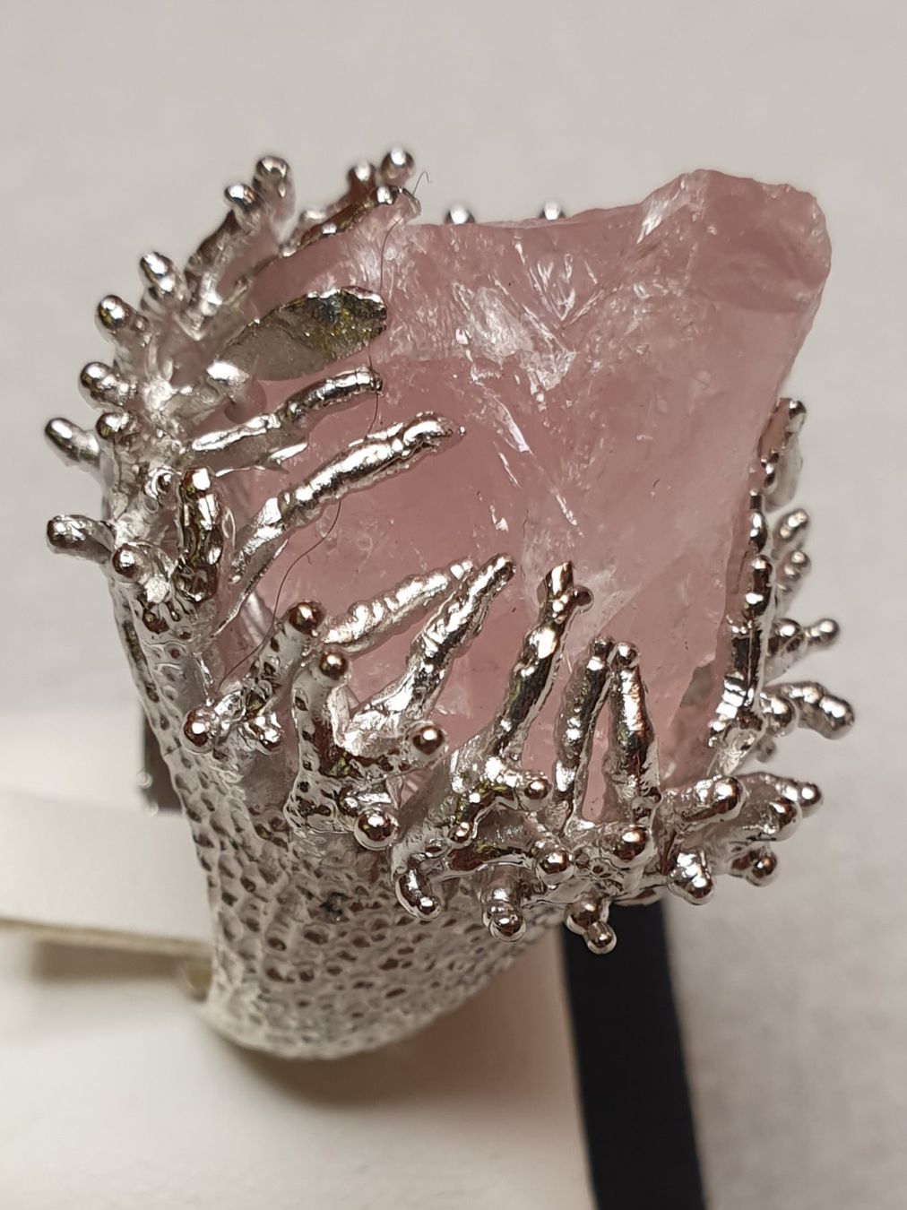Anelli: Ungeschliffener Rosenquarz Ring – Nuovo (secondo la descrizione) da Zürich venduto da benedikt12 1