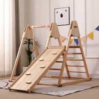 Klettergerüst Indoor ADDA inkl. Rutsche und Schaukel