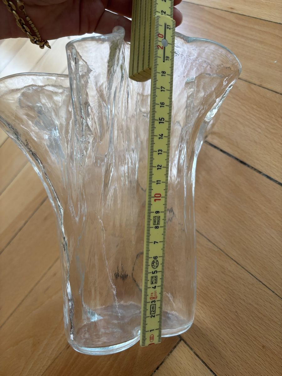 Vasen & Gefässe: Vintage Midcentury Modern Vase Glas – Gebraucht aus Zürich von kleinervogel 7