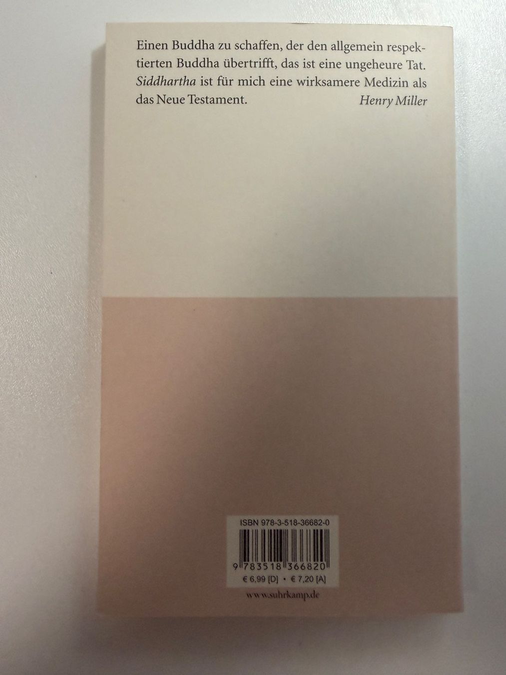 Bücher: Siddhartha Hermann Hesse Suhrkamp Neu – Neu (gemäss Beschreibung) aus Fribourg von J334455 1