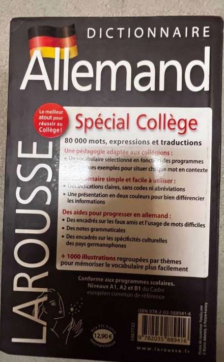 Libri: 2 Dictionnaires Allemand-Français Pons + Larousse – Usato da Gland venduto da ms_ 3