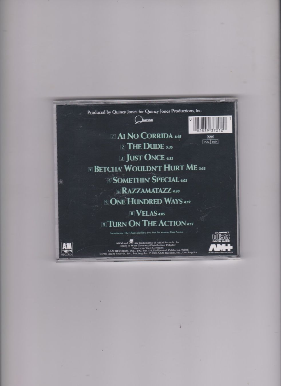 CDs: CD Quincy Jones "The Dude" – Gebraucht aus Bex von Canouille 1