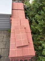 Rostrote Gartenplatten für Wege und Terrassen 200×390mm