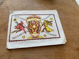 Antike Abziehbilder, Decalcomania, Tattoo  um 1930 Rarität!