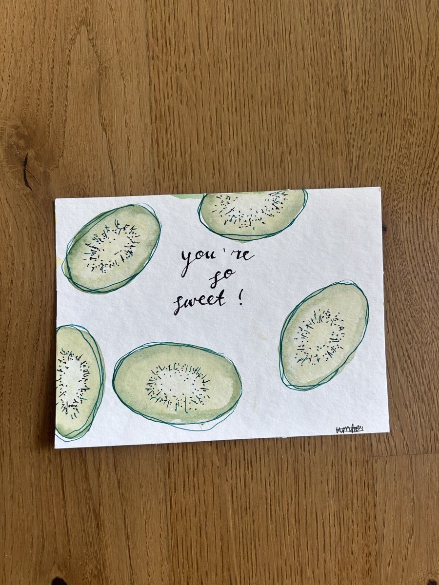Karten: Karte Kiwi – Gebraucht aus Schöftland von DesignbyNaja