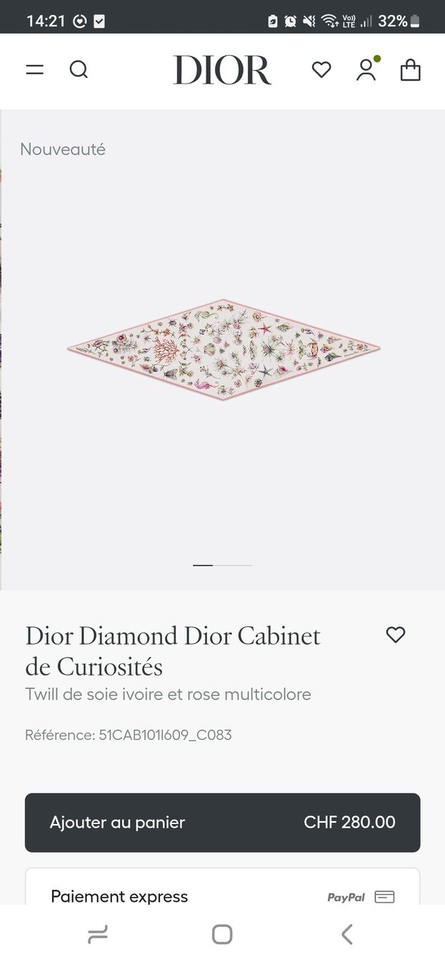 Dior Foulard & Sciarpe: foulard Dior – Nuovo (secondo la descrizione) da Collombey venduto da Preloveditems 4