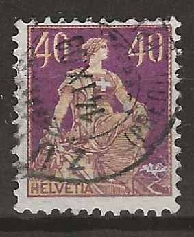 Tutti i francobolli: CH107 - Helvetia avec épée 107 vollstempel – Usato da Trélex venduto da Phil_Albert