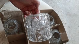 K.. O R  O) Siegwart Glas 5er Set Antike Beleuchtung Gläser