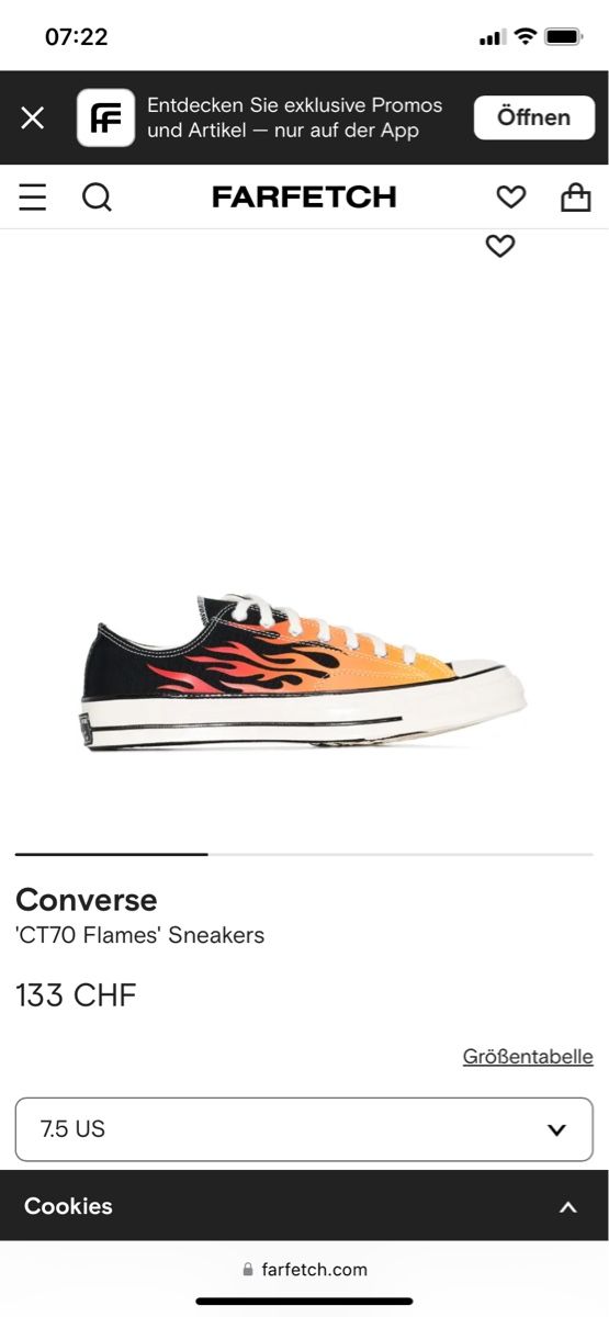 Converse Scarpe da uomo: Converse Chuck Taylor 70 Flames Sneakers – Nuovo (secondo la descrizione) da Givisiez venduto da dor_xb9k 5