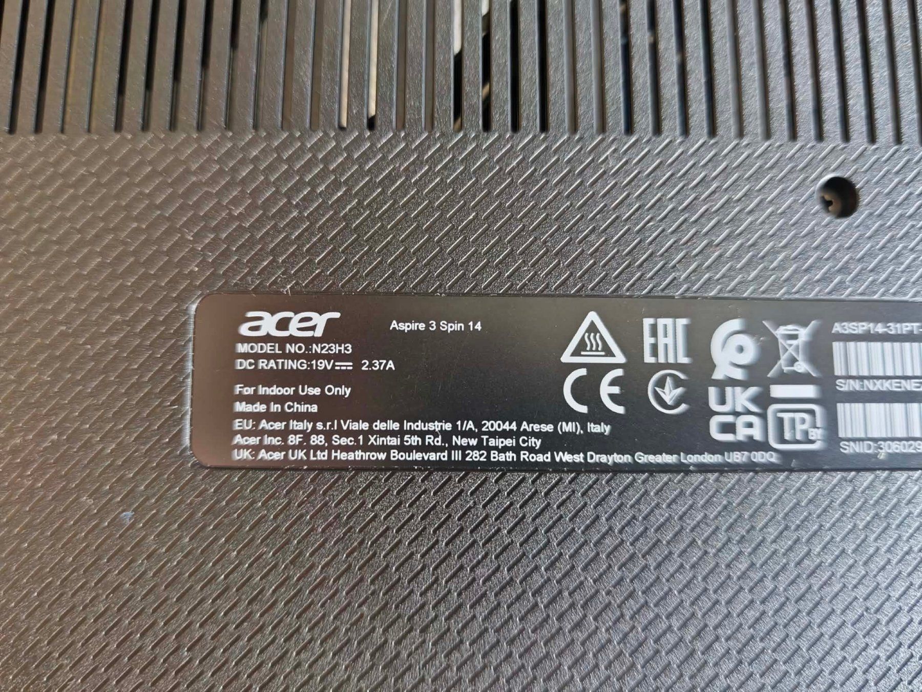 Acer Notebook: Aspire 3 Spin 14 – Usato da Arlesheim venduto da lelittu 5
