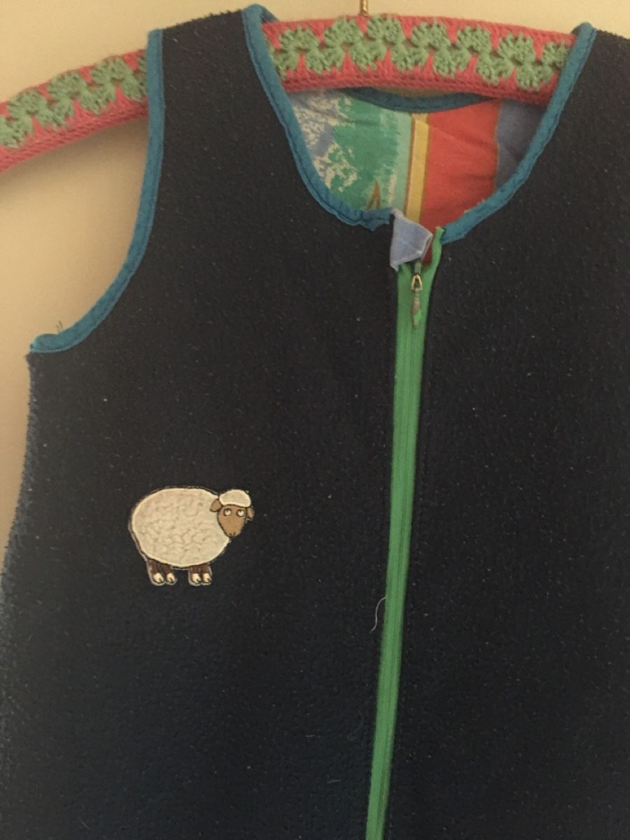 Sacchi a pelo: Schlafsack dunkelblau mit Schaf Grösse 70 cm – Usato da Bärschwil venduto da Ranron1970 1