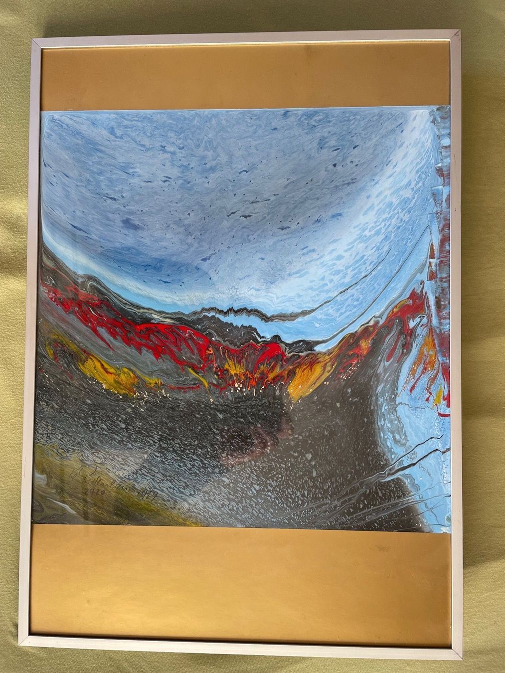 Poster & Bilder: Bild "Blau Rot Gold" – Gebraucht aus Oberrieden von PEGNE
