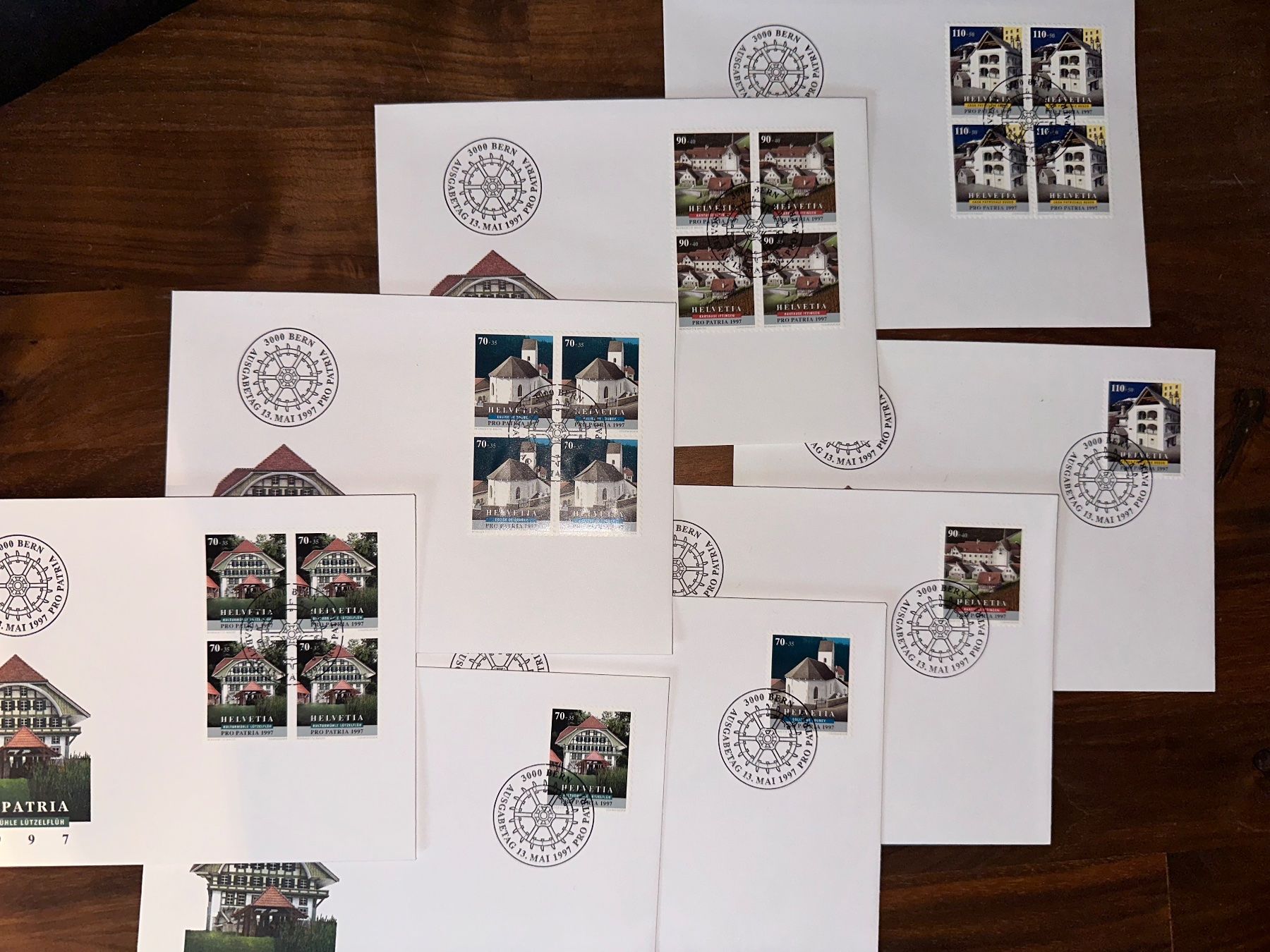 Tutti i francobolli: Set 1997 Pro Patria FDC Ersttagsumschlag – Usato da Stettfurt venduto da 2442 1