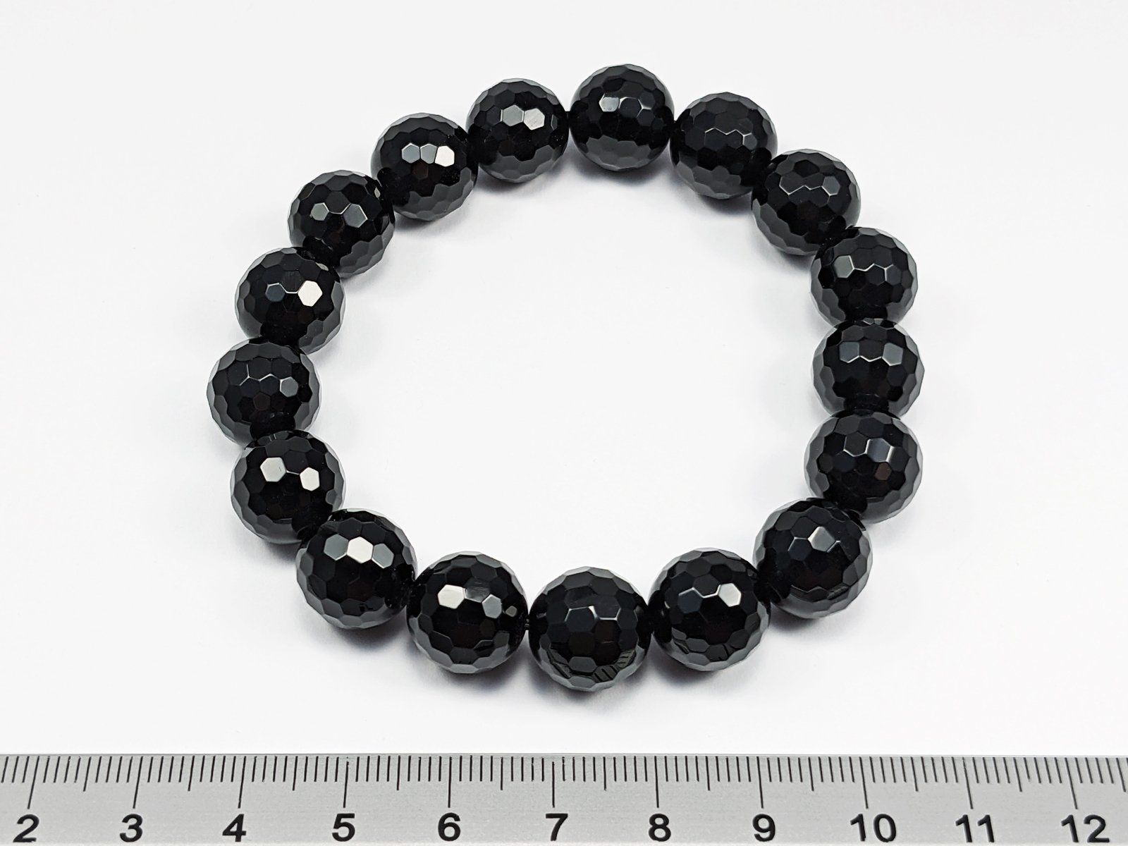 Minerali & Pietre curative: Onyx Armband 12mm - Facettiert – Nuovo e nell'imballaggio originale da Meilen venduto da GypsyCat