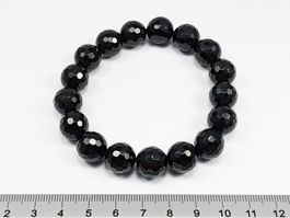 Onyx Armband 12mm - Facettiert