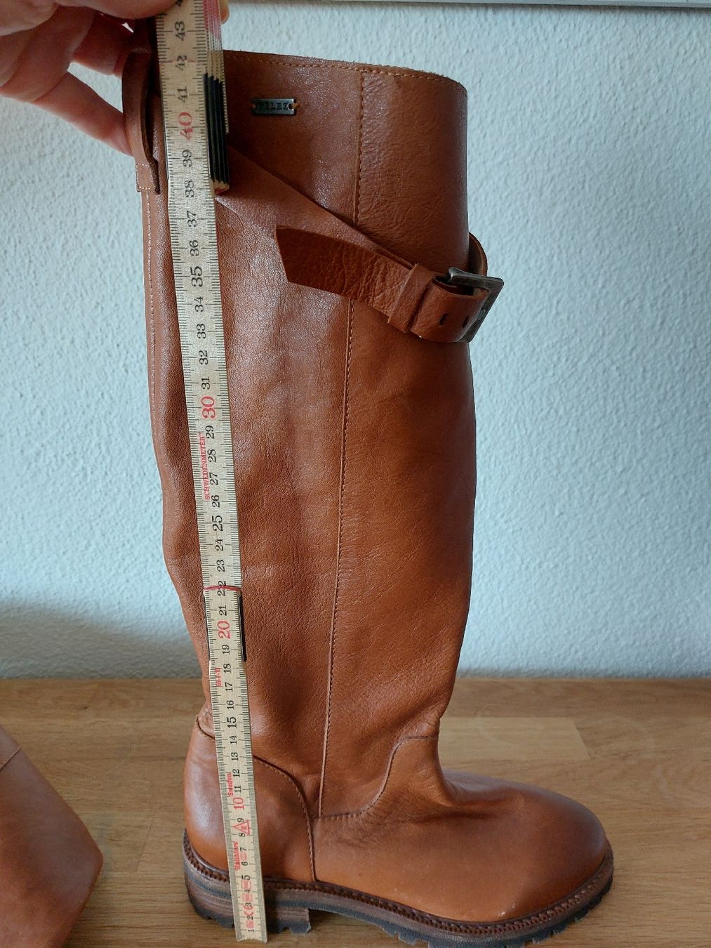 Scarpe da donna: Velez Leder Stiefel, Cognac Braun, Gr. 36 – Nuovo (secondo la descrizione) da Horgen venduto da prinza 7