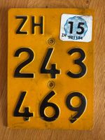 ZH 243 469 Mofa Nummernschild