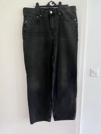 Pantalon H&M Loose Ample Noir Taille 33/32 Bon état