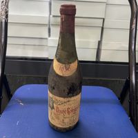 Vin rouge Vosne-Romanée J. Thorin millésime 1959 ancien
