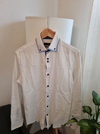 Zara Men White Shirt, Slim Fit, Size S