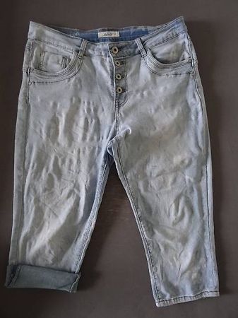 Hose Jeans 3/4 lang Gr. L/40-42