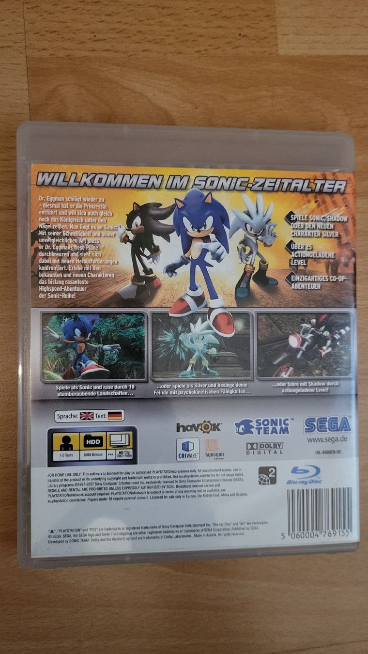 Giochi: Sonic The Hedgehod / Playstation 3 Spiel – Nuovo (secondo la descrizione) da Biel/Bienne venduto da Retrohr 2