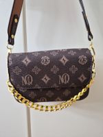 Edle braune Tasche mit Monogramm