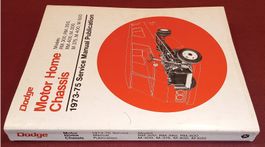 1973-1975 Werkstatthandbuch DODGE MOTORHOME CHASSIS RM M