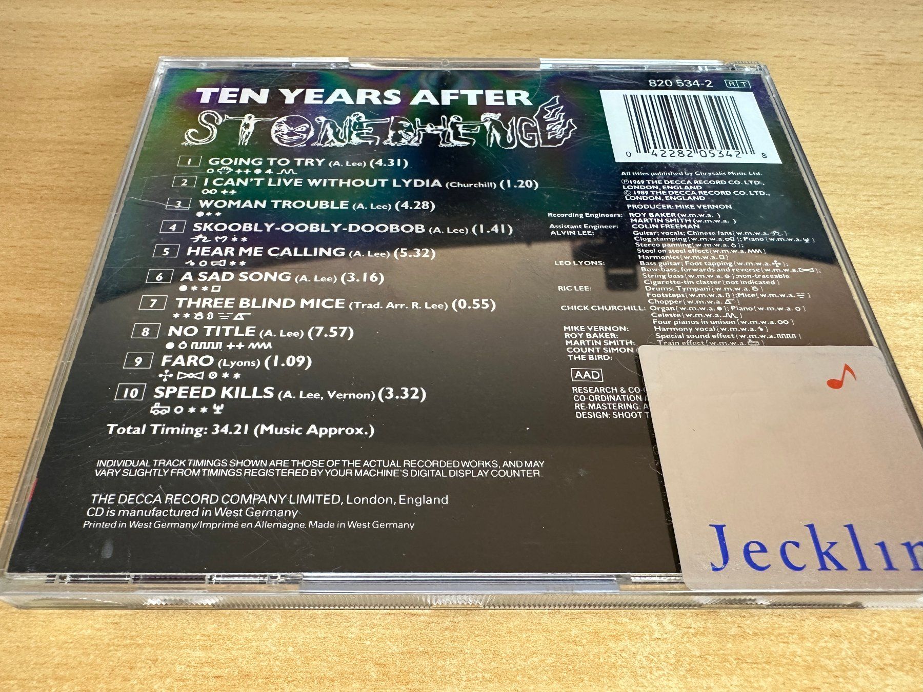 CDs: Ten Years After – Stonedhenge – Gebraucht aus Rikon im Tösstal von Alpenmutz 1