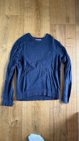 Tommy Hilfiger langarm Pullover dunkelblau