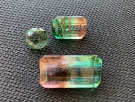 Lot lose bicolor Turmaline