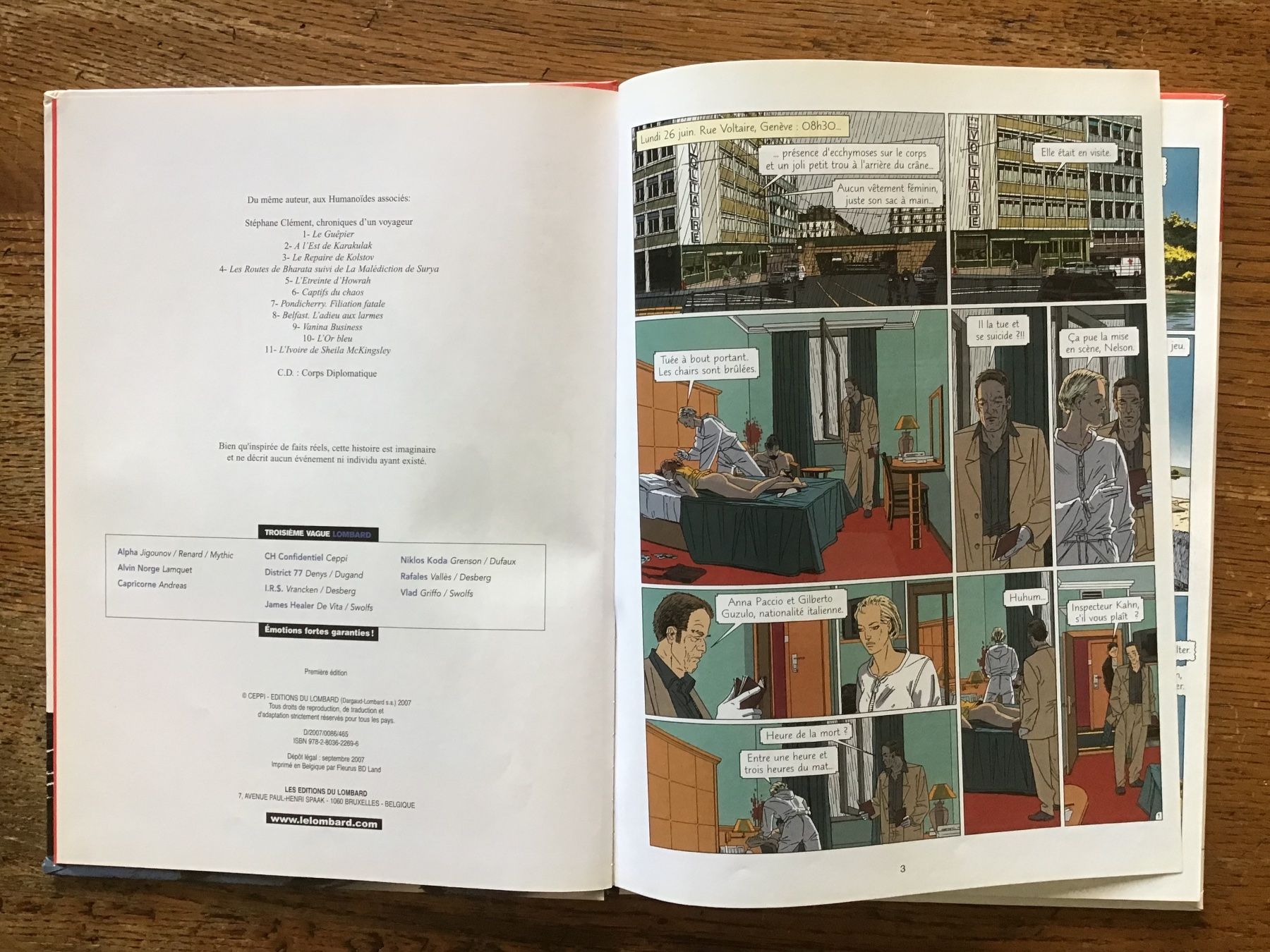 BD: Confidentiel (Ceppi) 1ère édition – D'occasion à Fully par Ruby97 1