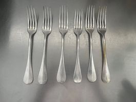 5 Gabeln silber