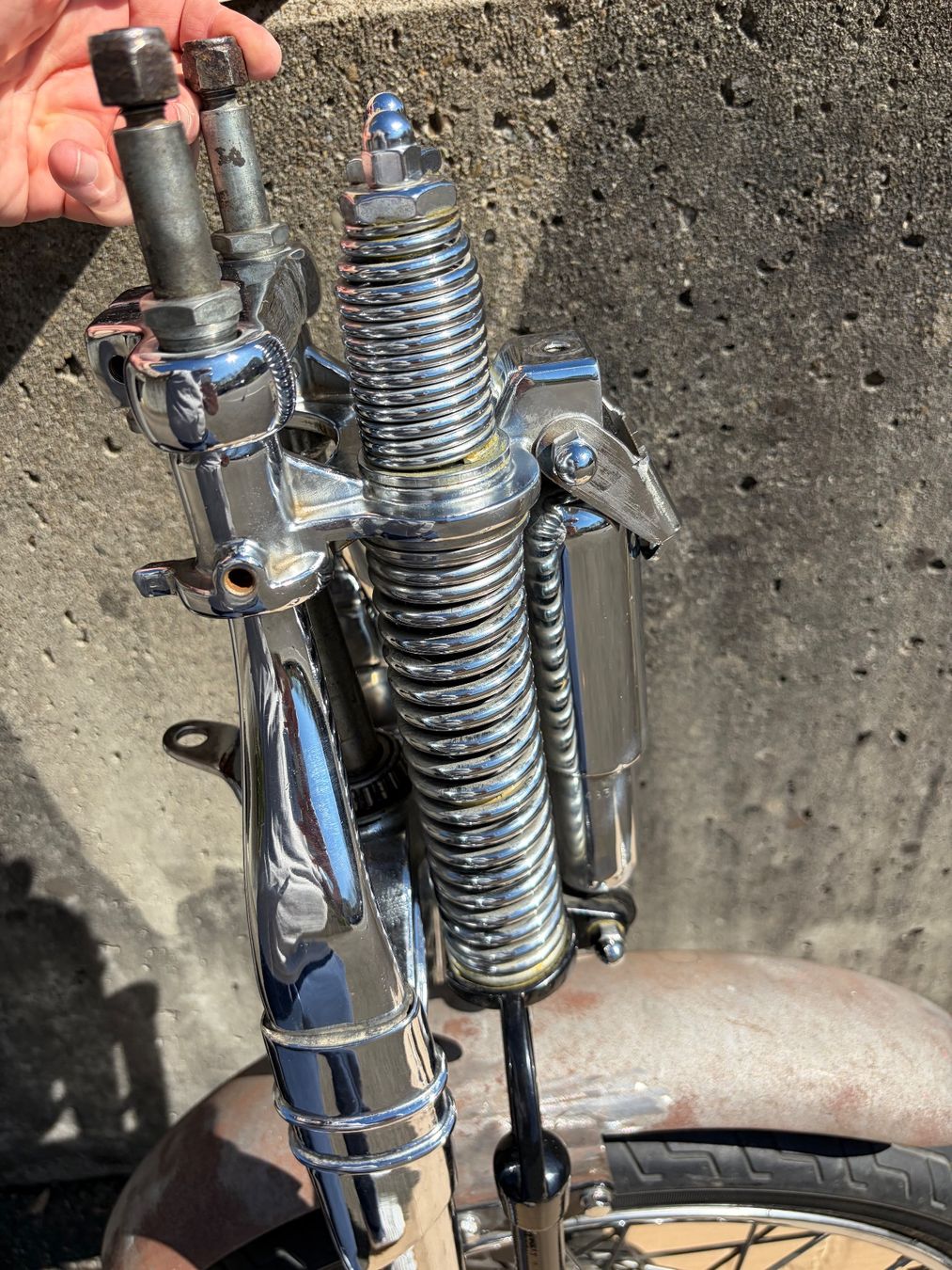 Forchette: Harley Davidson Springer Gabel Top Zustand – Usato da Rütihof venduto da elcheffe81 1