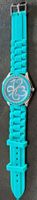 G&B TIME RGB-8538 Damenuhr mit Gummiarmband NEU ungetragen