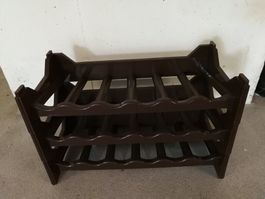 Flaschenregal Kunststoff braun für (3 x6 Flaschen)