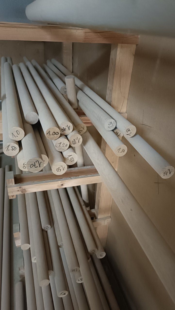 Holzartikel: 2 Stk. Handlauf Rundstab Eiche D: 45 mm Los 202 – Neu (gemäss Beschreibung) aus Sulgen von Wag0815 5