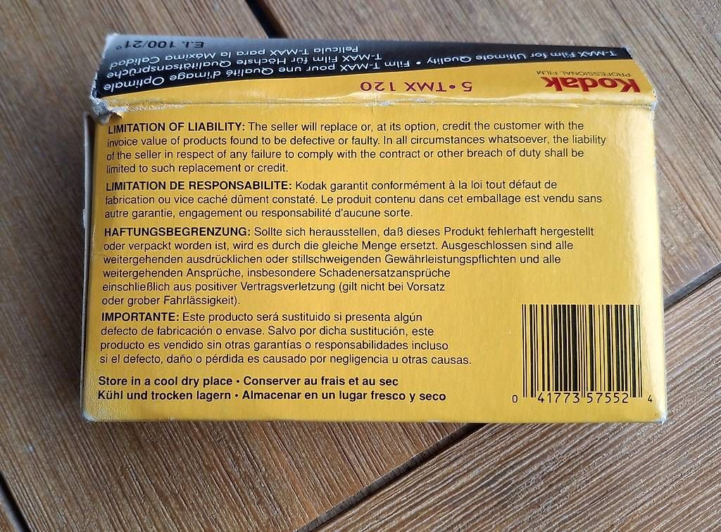 Kodak Filme: Kodak TMAX 100 Pro 5x120 expired 1996 – Neu (gemäss Beschreibung) aus Rüti ZH von Liliane_market 3