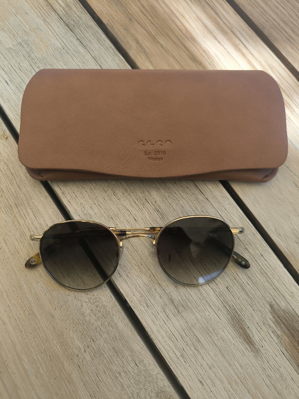 Occhiali & Lenti: CLCO Sonnenbrille Wilson M mit Goldrahmen – Usato da Küsnacht ZH venduto da corinita 2