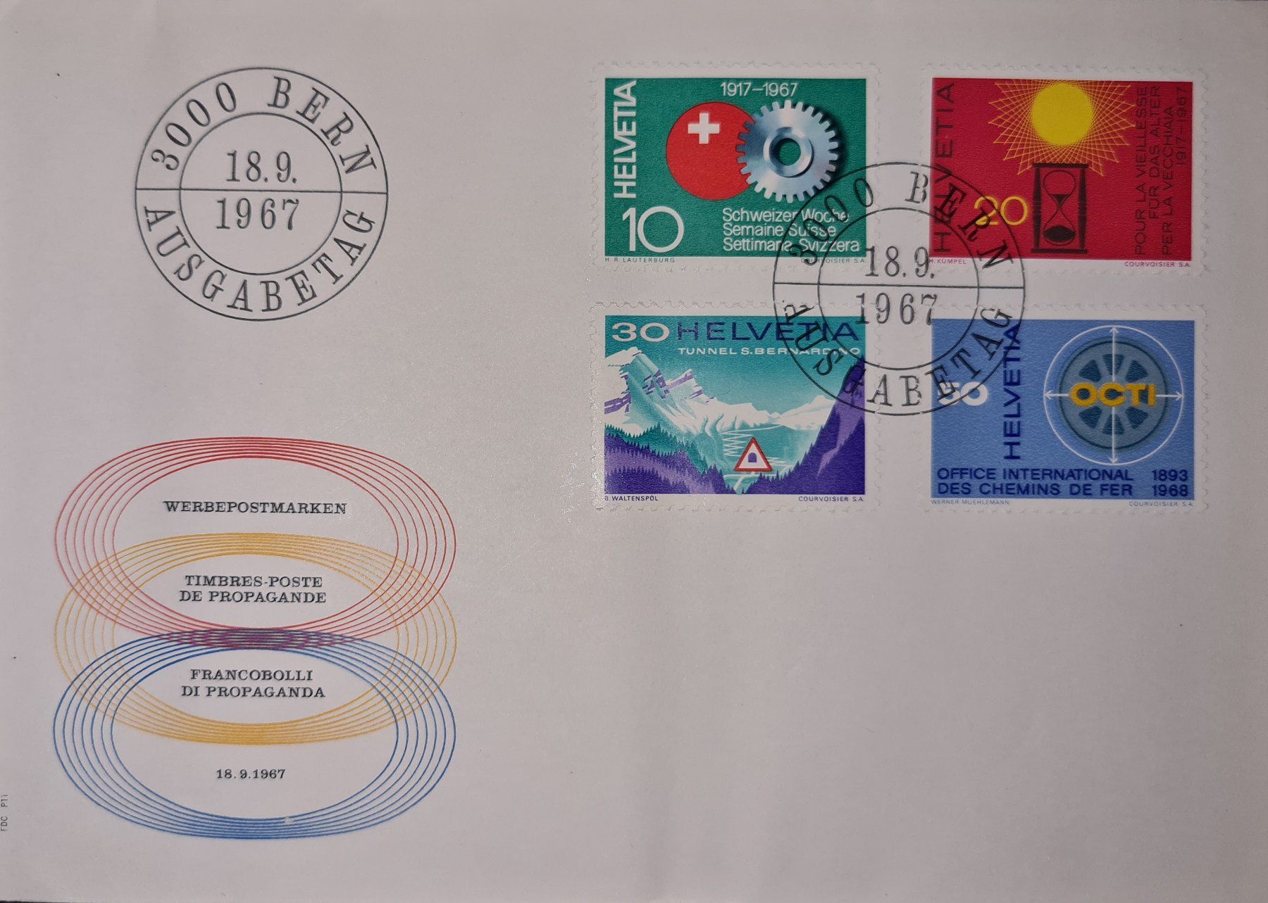 Alle Briefmarken: Werbepostmarken – Gebraucht aus Lyss von rochen54