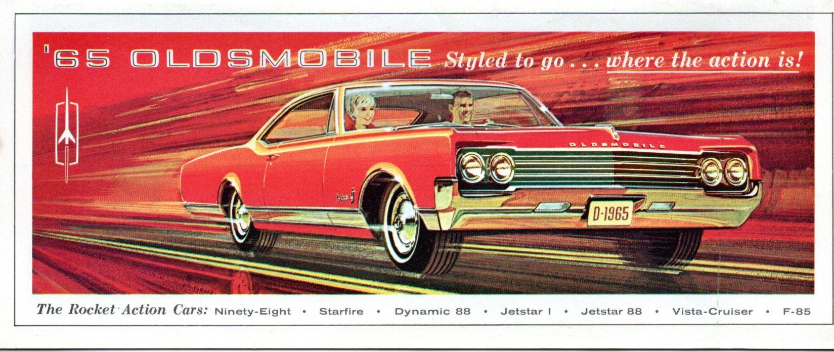 Oldsmobile Documenti: Oldsmobile Modellprogramm 1965 - Original-Prospekt – Usato da Malans GR venduto da Chueche427
