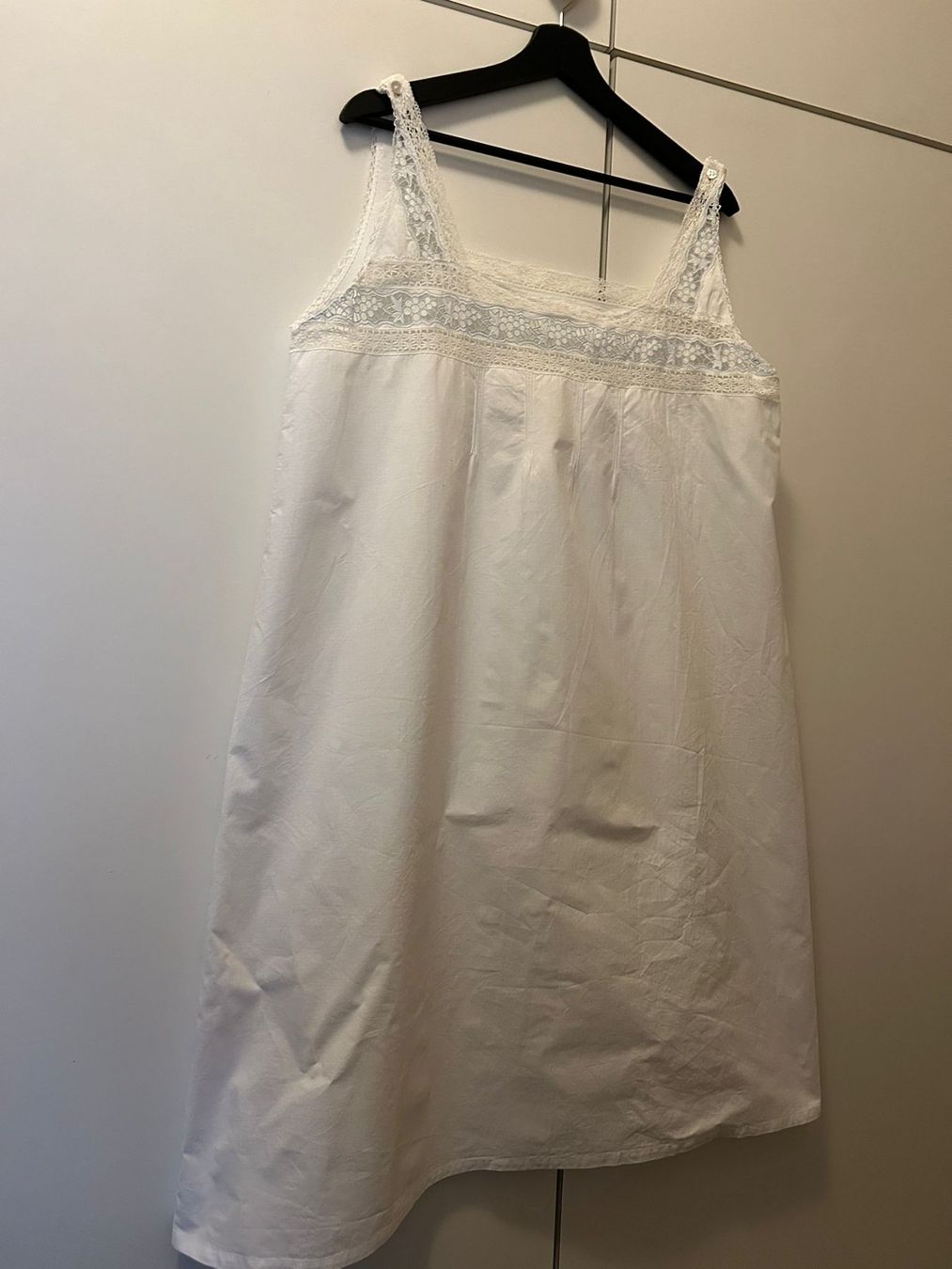 Negligees & Pyjamas: Vecchia camicia da notte in cotone bianco tg.M – Gebraucht aus Melano von H-Sara